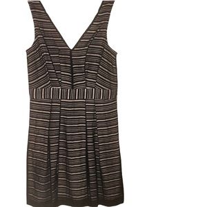 BCBGeneration Black & Cream Colored Dress